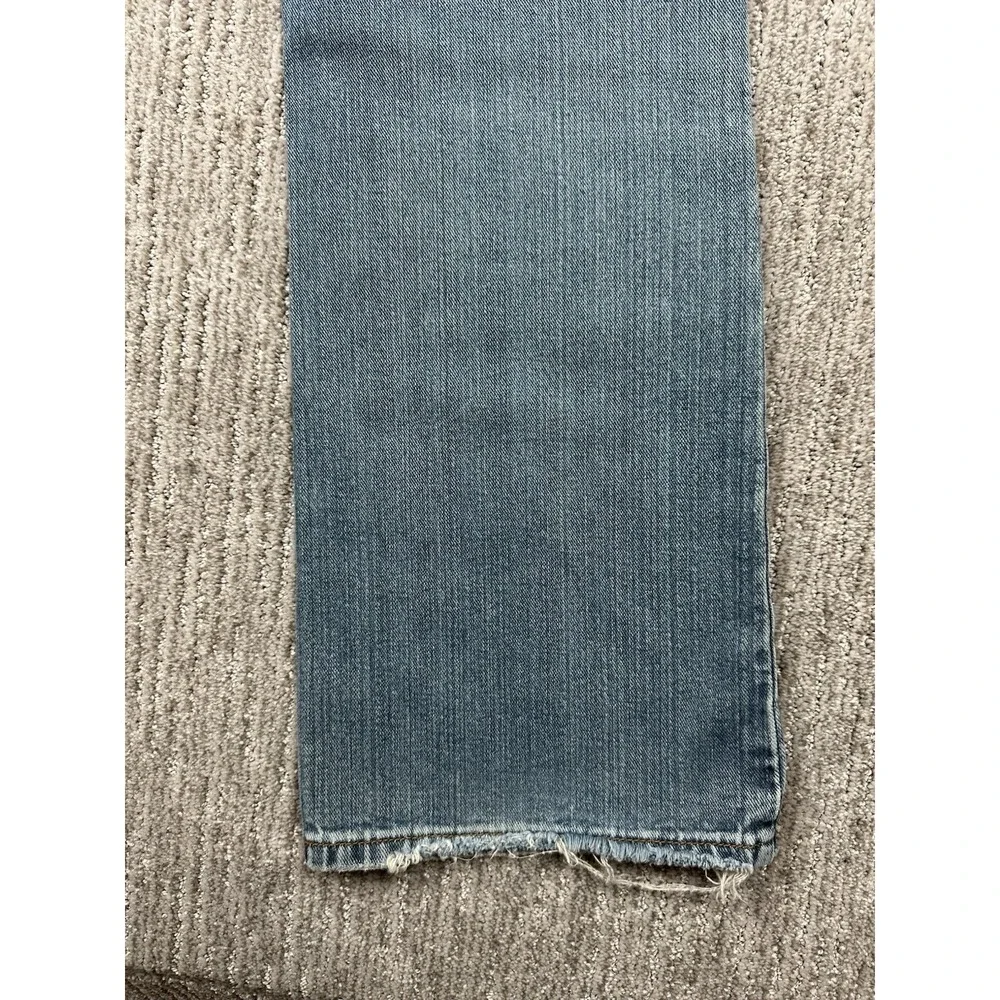 Levi's 527 Bootcut Jeans Mens 32x34 Blue Faded Distressed Thrashed Denim Grunge